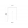 Lucernario - Vetro temperato e telaio di ricambio per lucernario - cm 45x60